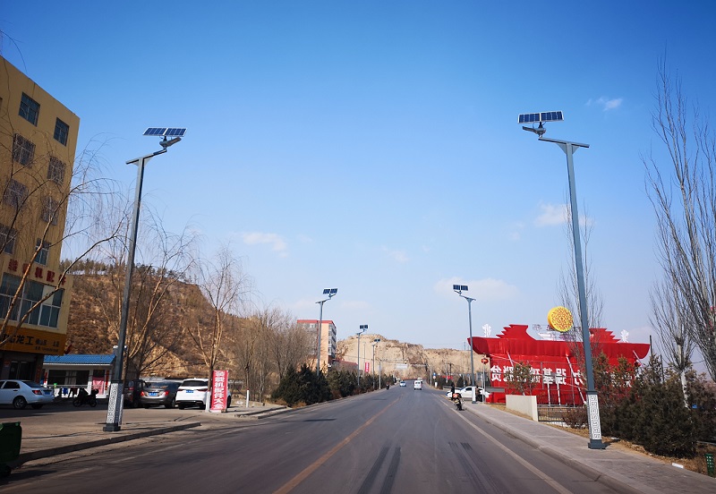 陜西太陽(yáng)能路燈-駿馬燈工程